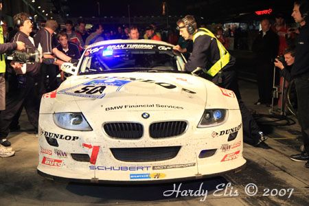 24h-Rennen 2007 - Boxengasse Nacht 11